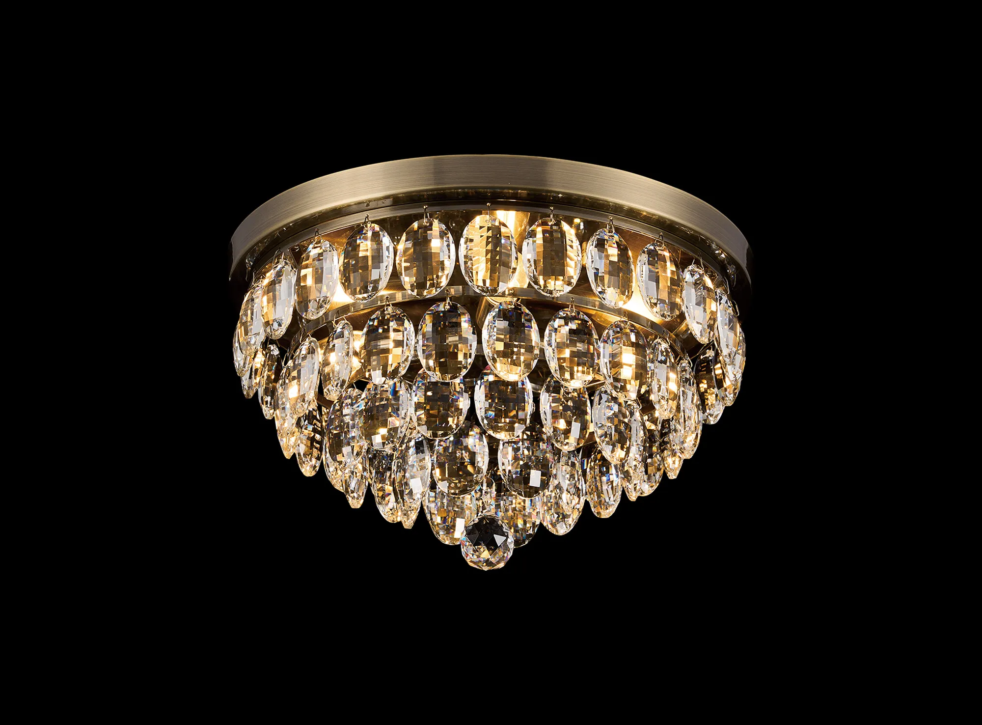 IL32816AB  Coniston Ceiling 3 Light Antique Brass